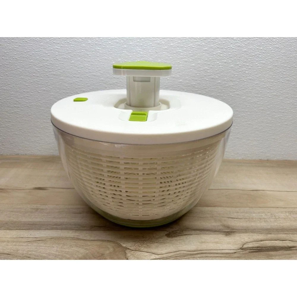 Brieftons Quicl Push Large 6.2 Quarts Salad Spinner Vegitable Washer Dryer